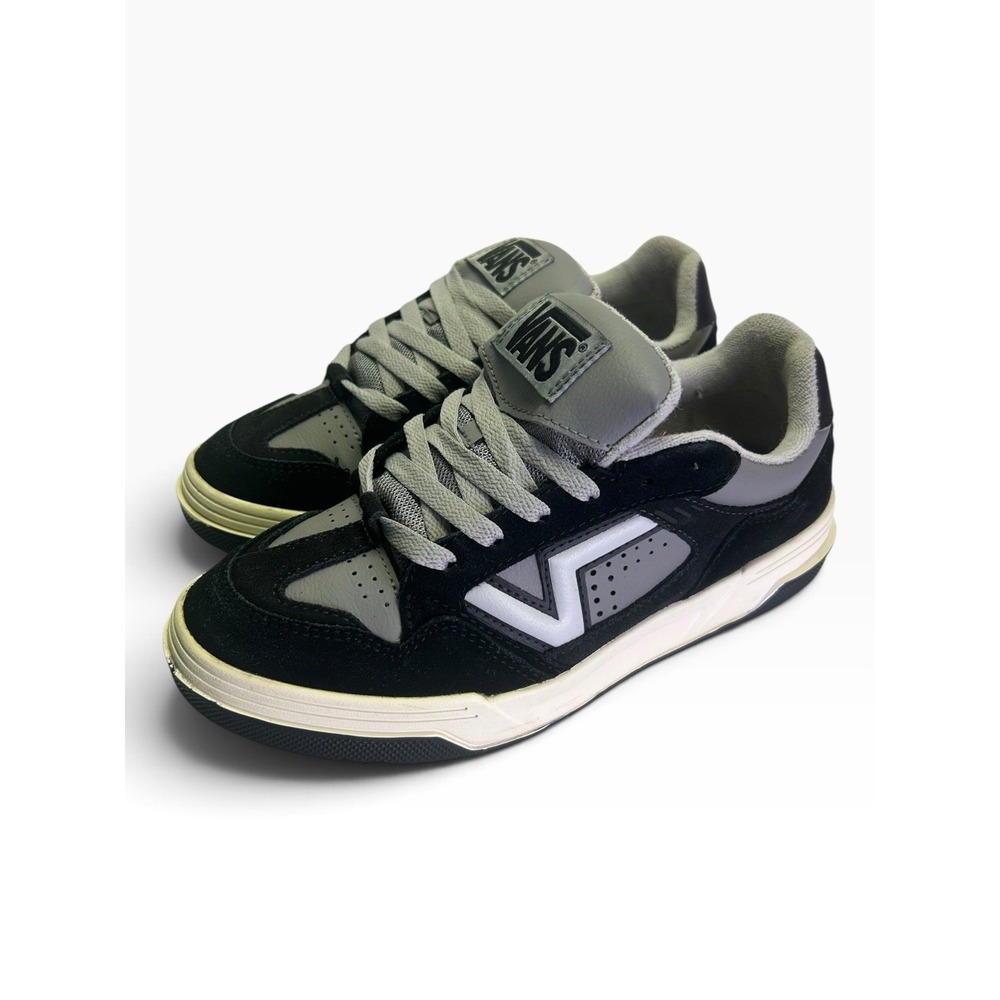 Vans Upland Black Grey Skate Shoes Men's 6.5 Women's 8 Chunky Y2K Retro Suede